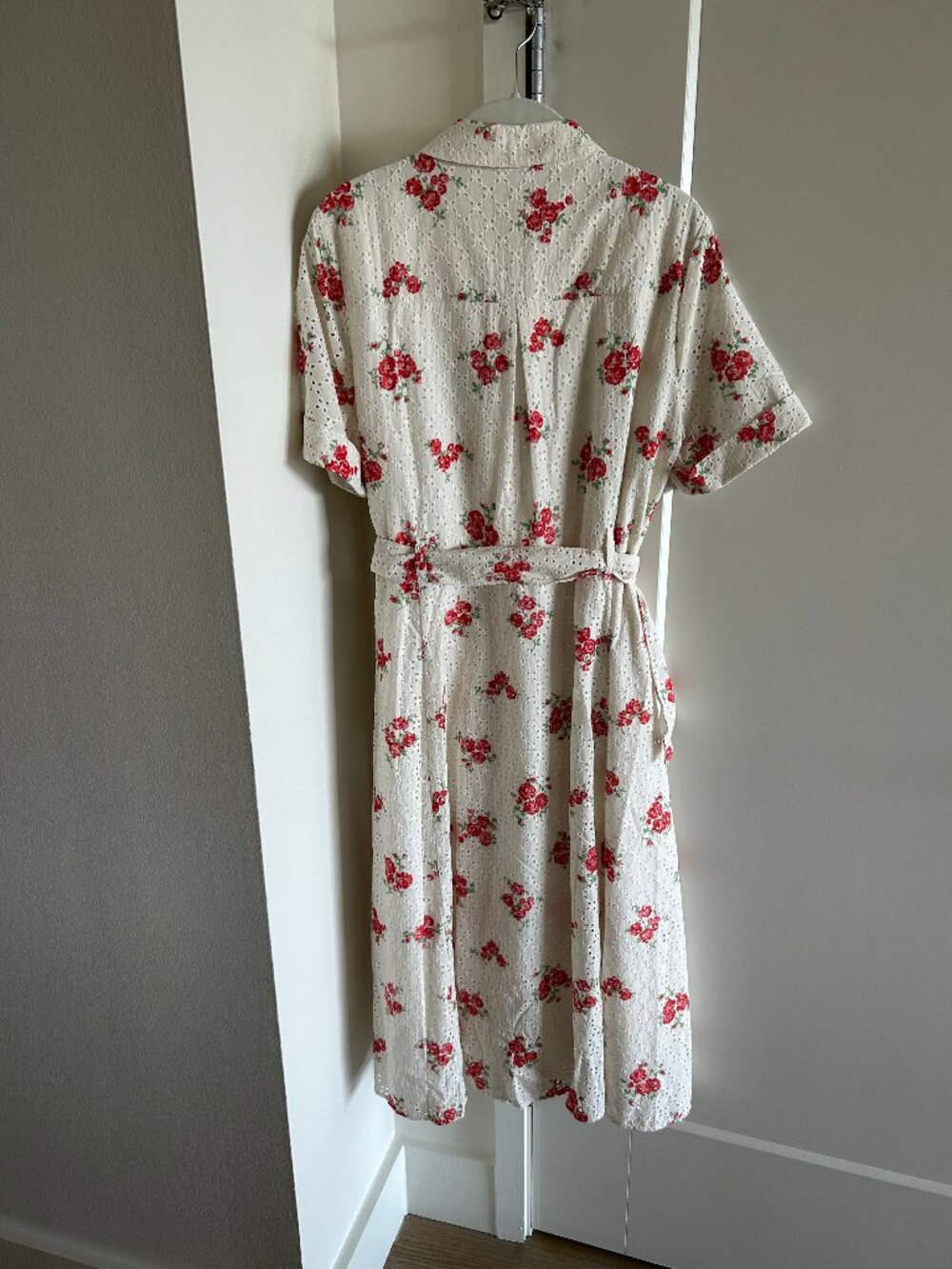 SEZANE Raquel Dress in Rosa Corail print, size FR40/US8, NWT - Picture 4 of 6